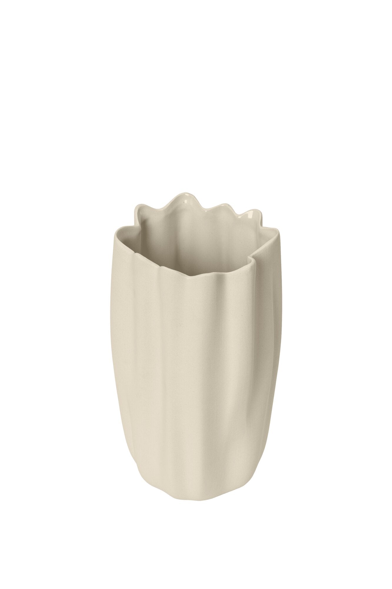 Nium vase, H23 - Off-white