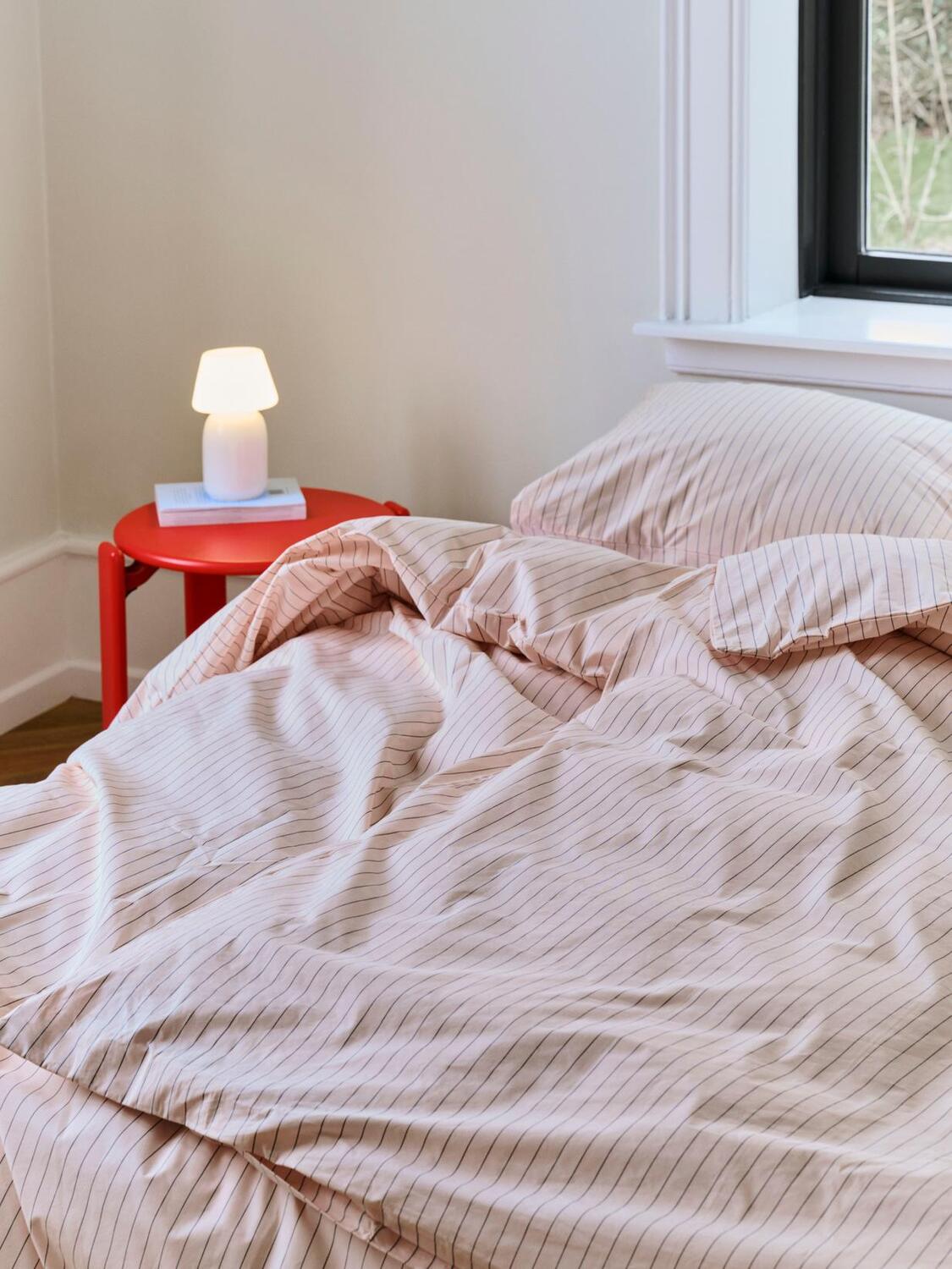 Fineline dynebetræk - Soft pink