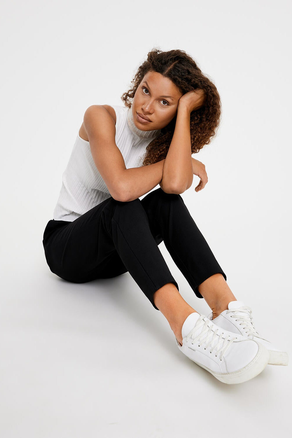 FloraFV Ankle bukser - sort