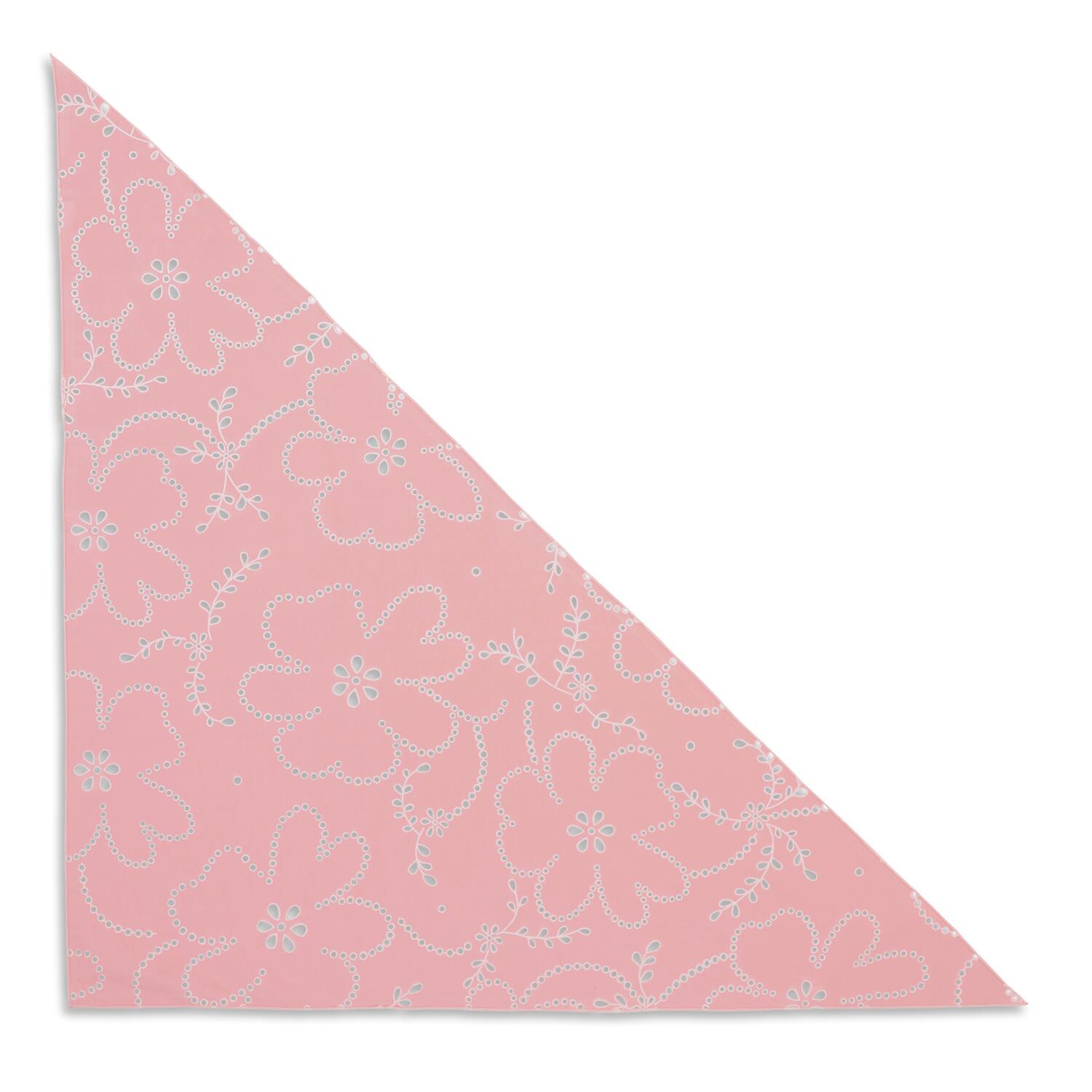 Floral Broderie bandana - Strawberry