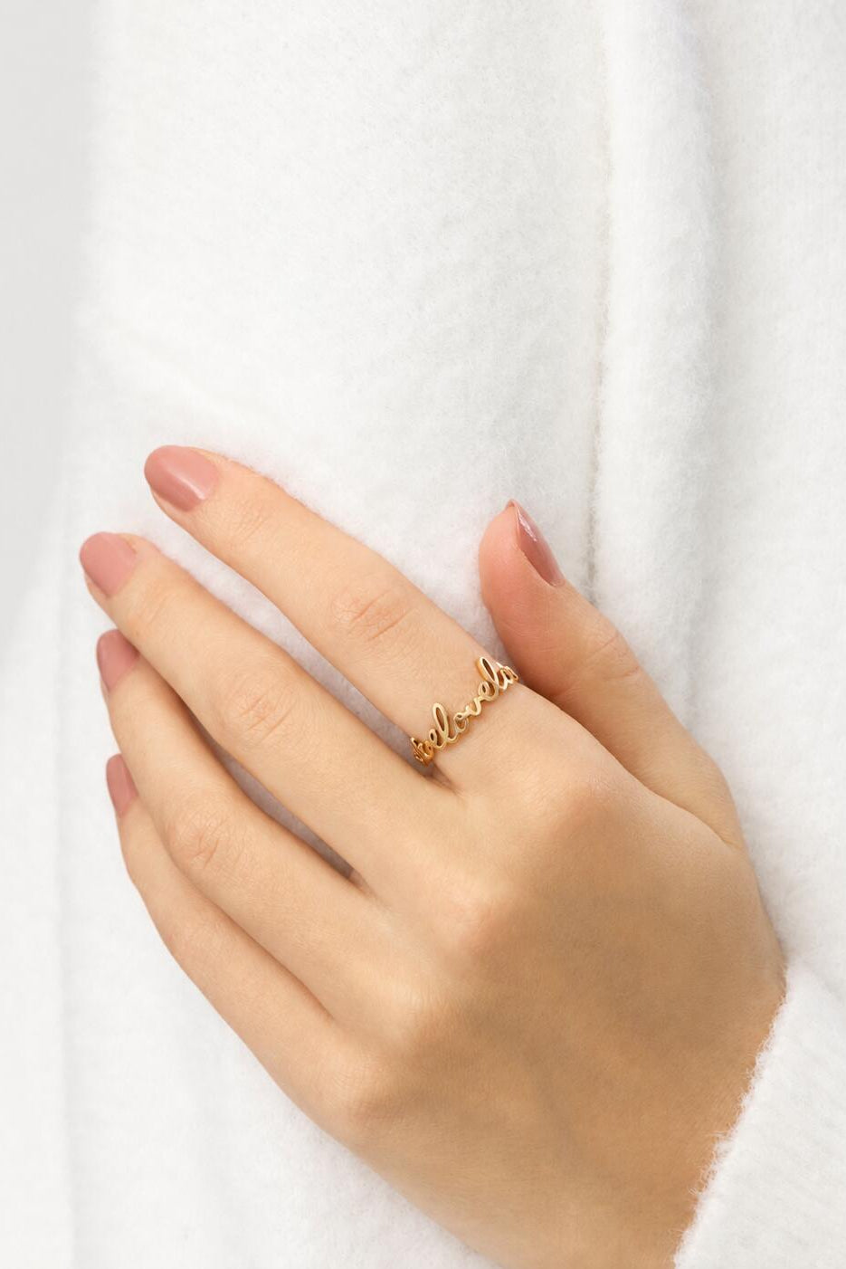 For My Love ring - forgyldt