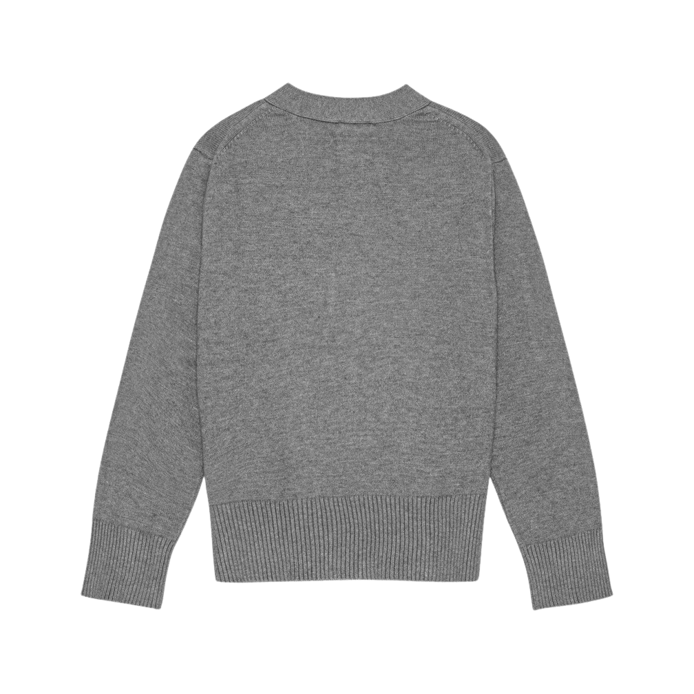 Forest strikket cardigan - Grey Melange
