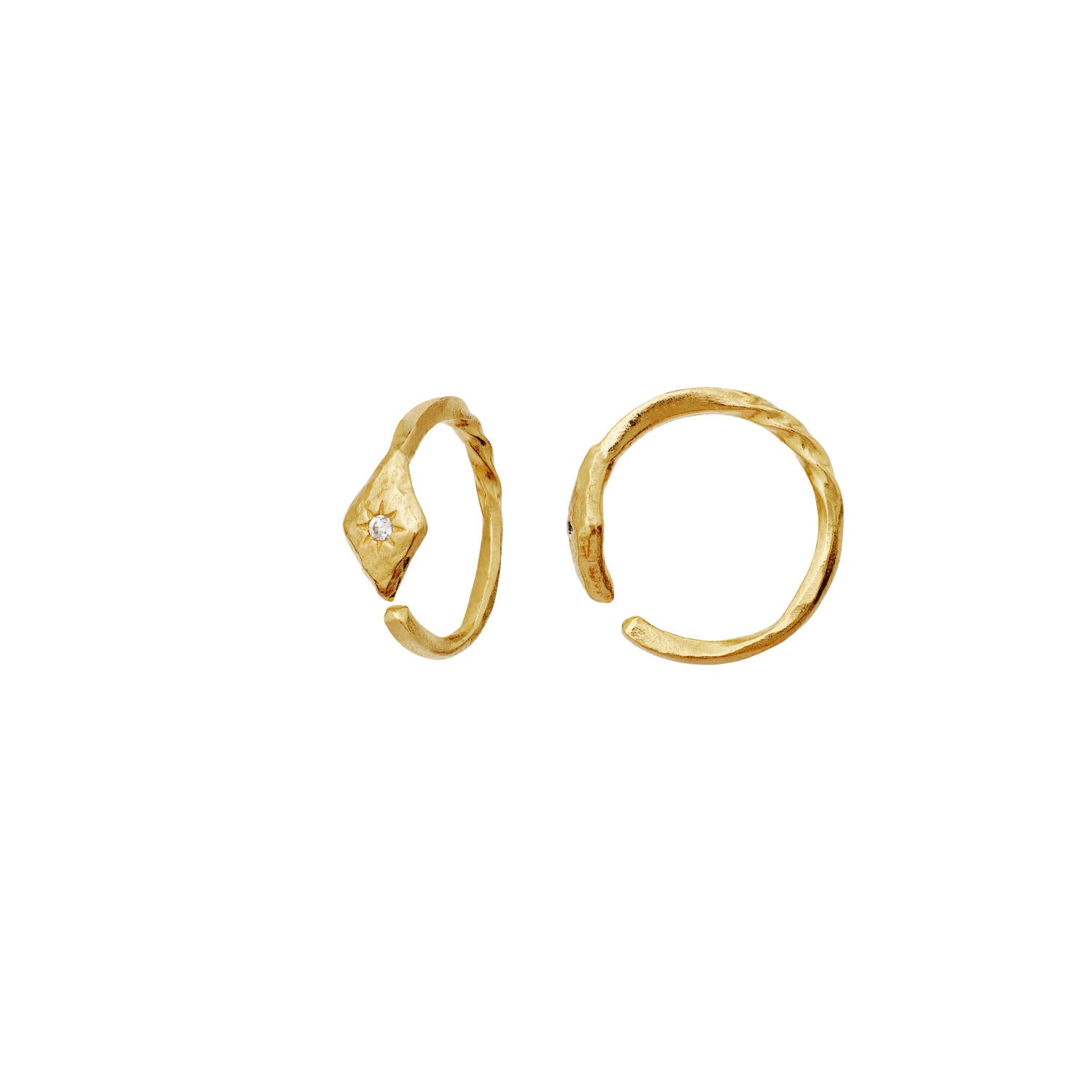 Forte hoops - forgyldt