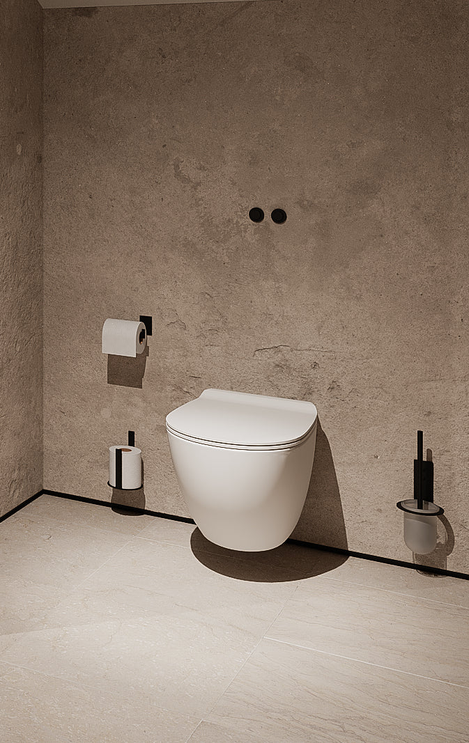 Toiletrulleholder - sort