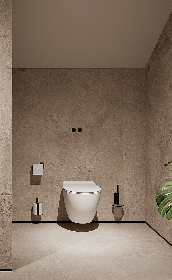 Toiletrulleholder - sort