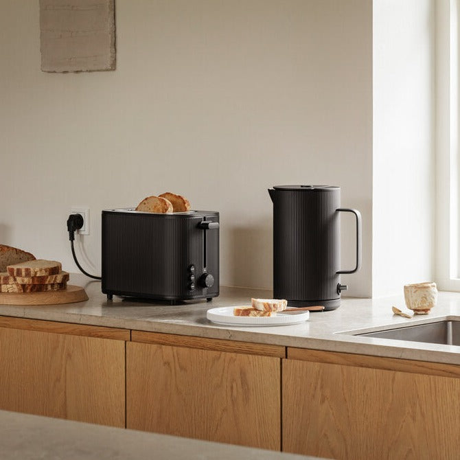 Bernadotte elkedel - sort rustfri stål