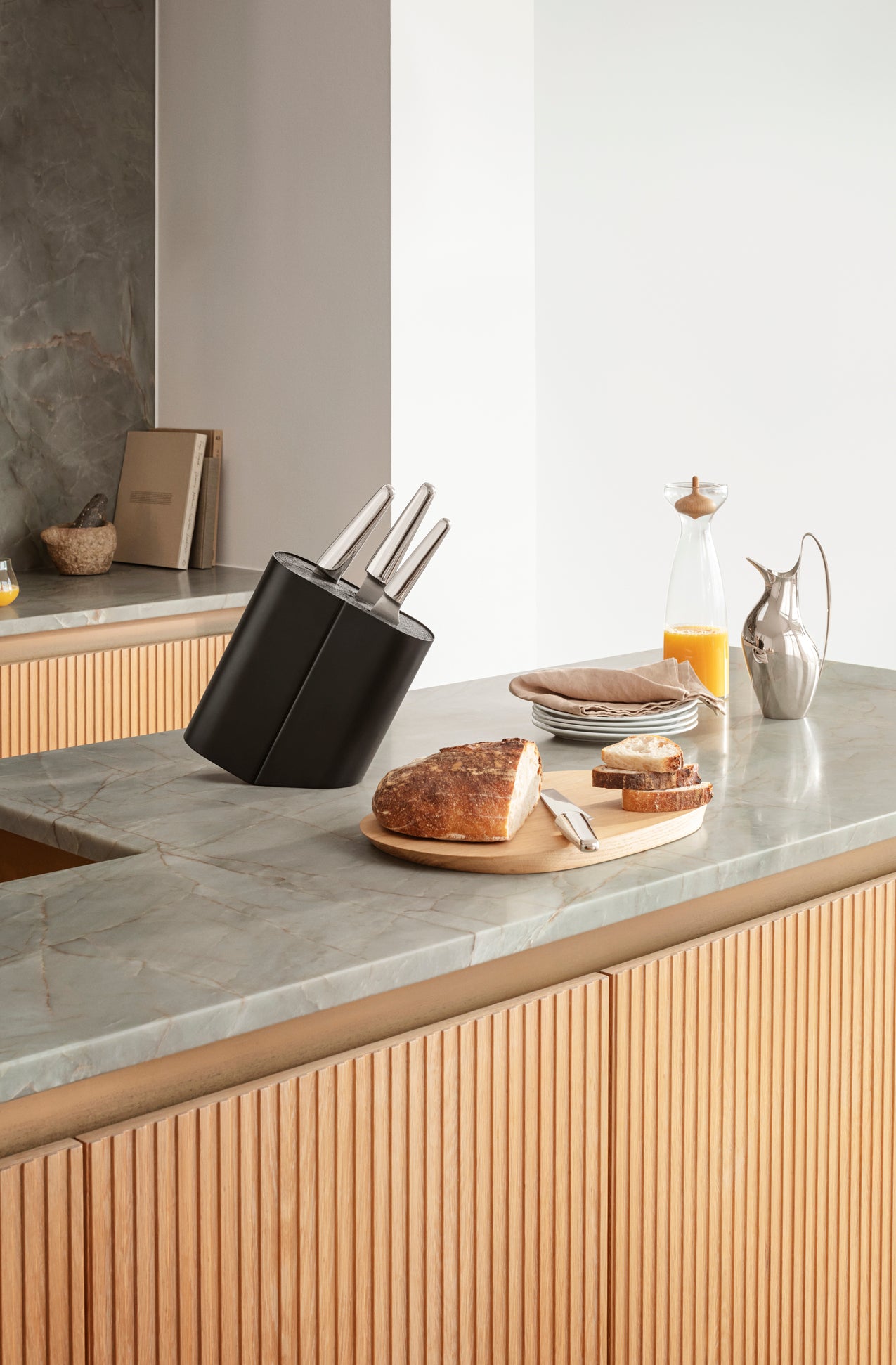 Alfredo knivblok - sort