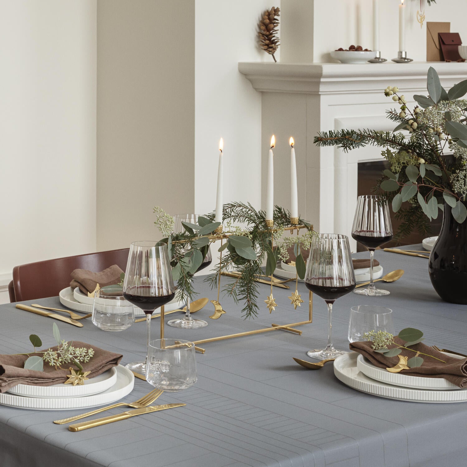 Stjerne lysholder 2024 - forgyldt