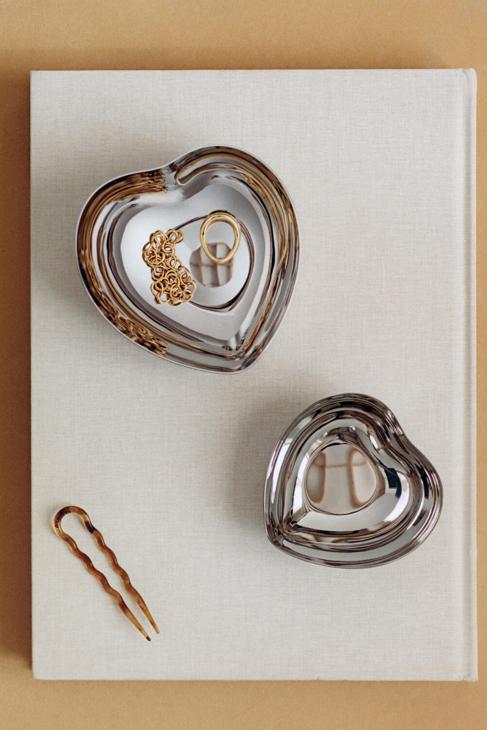 Heart skål, medium - rustfrit stål