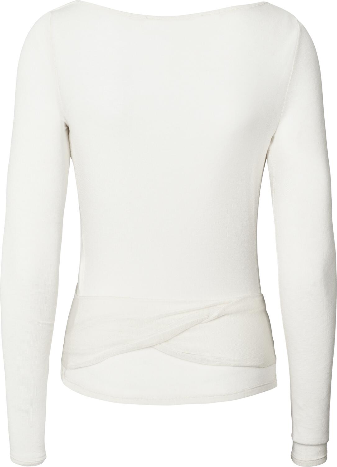 Anne Wrap langærmet t-shirt - hvid
