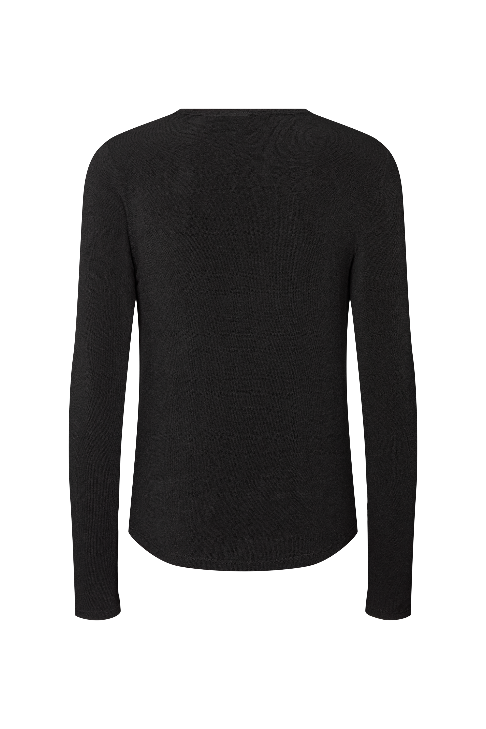 Thyra Wool langærmet t-shirt - sort