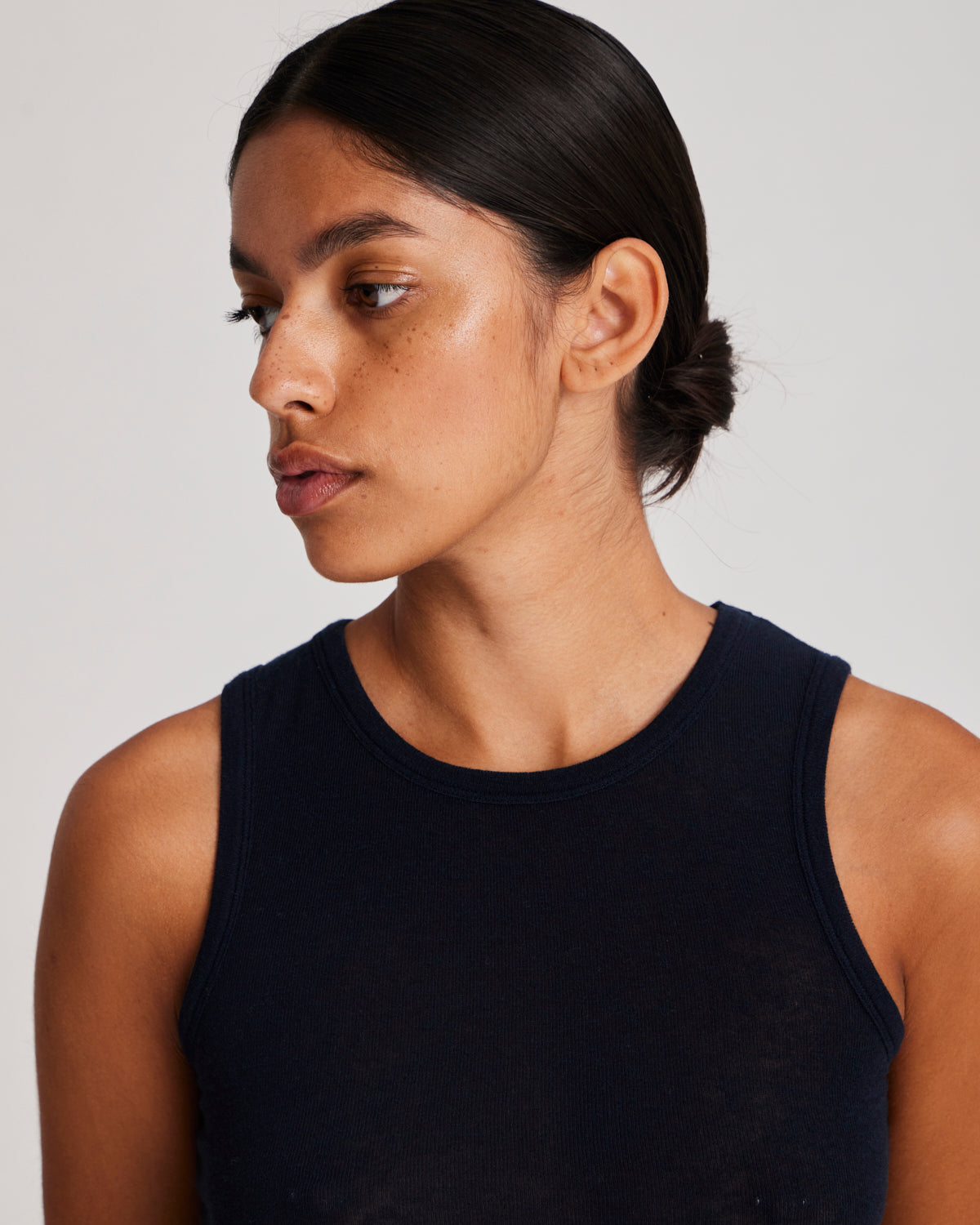 Alberte Wool top - Midnight Blue