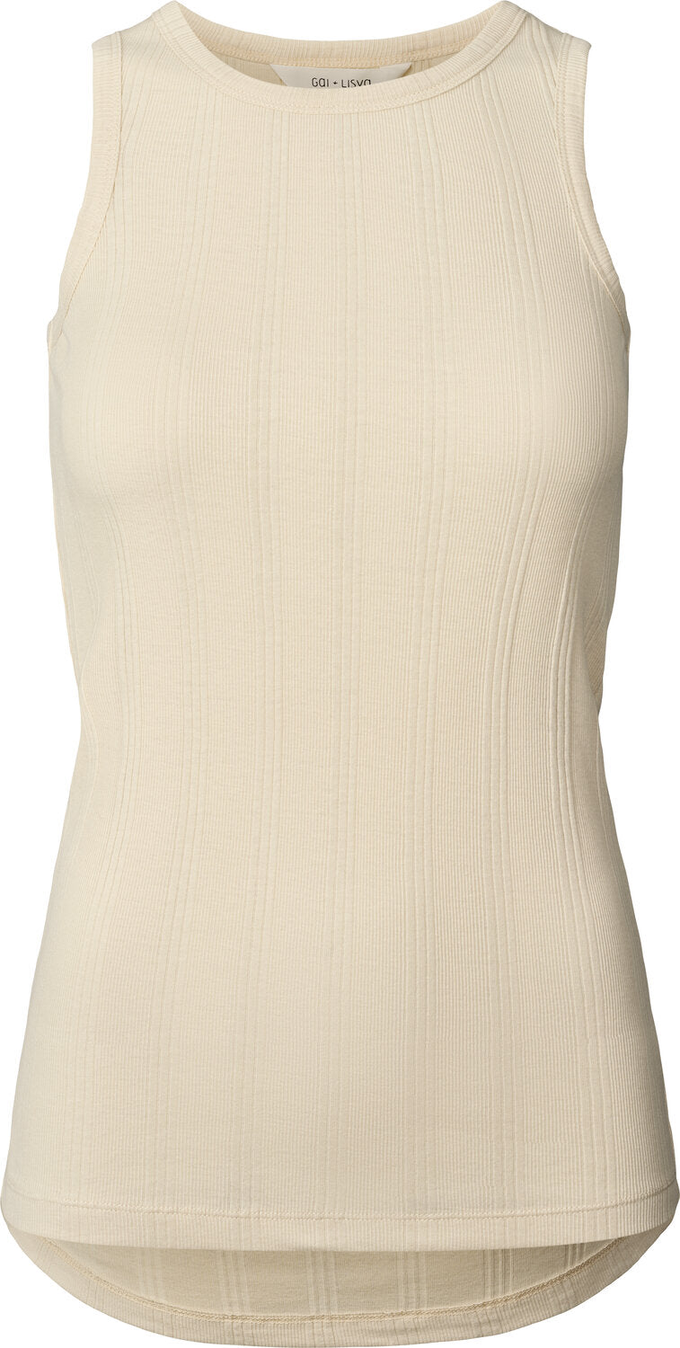 Alberte Drop needle tanktop - Ancient Grey