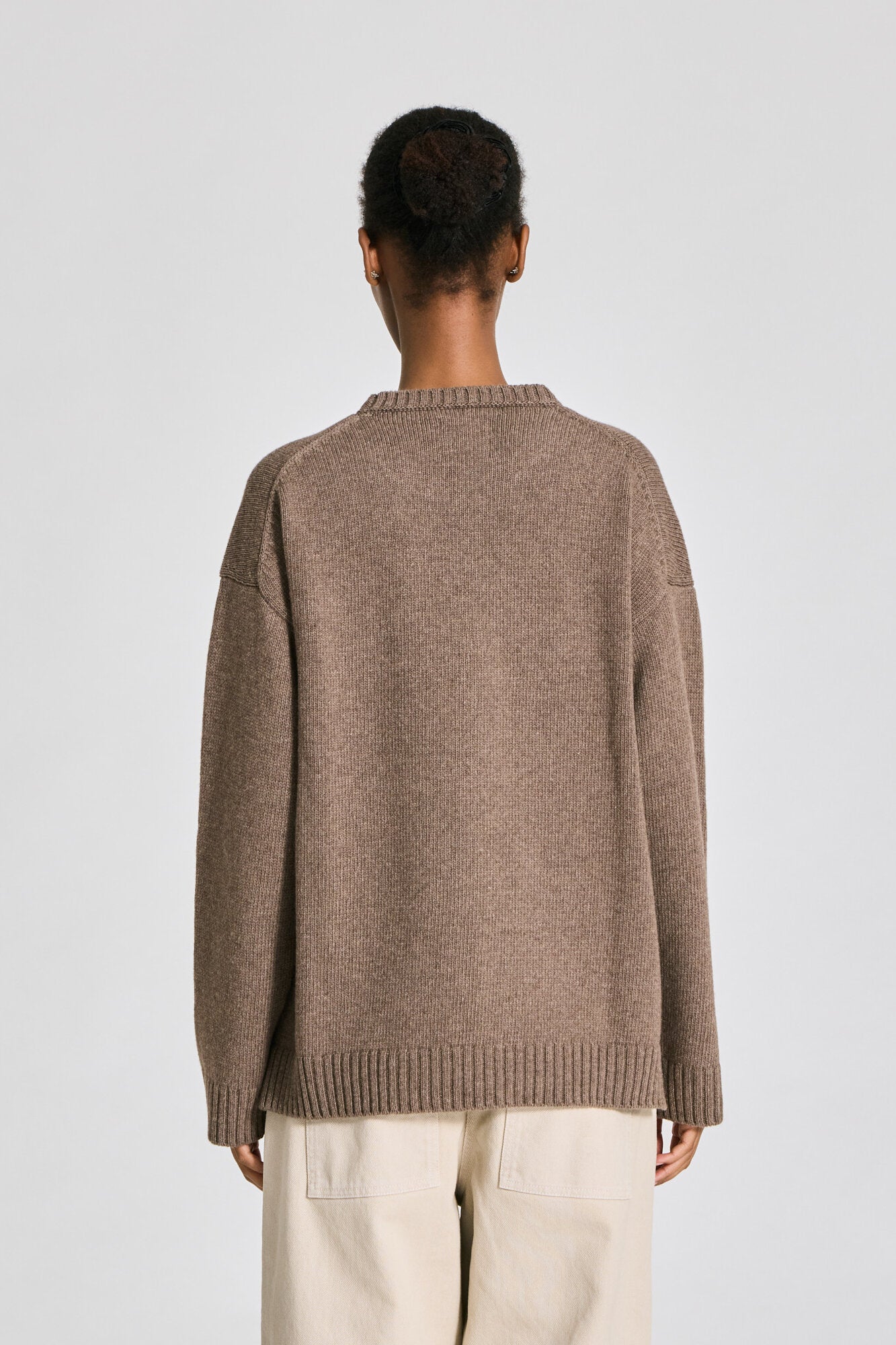 Emely Lambswool striktrøje - Mole Mel