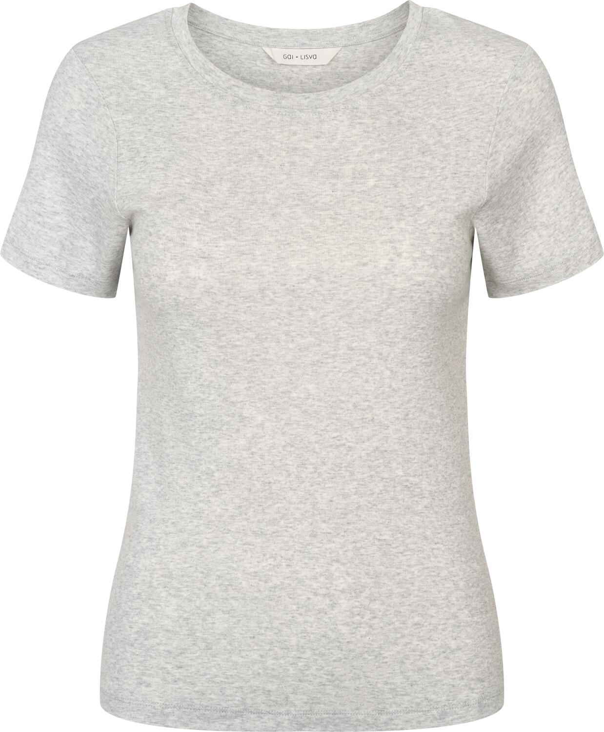 Trille Cotton t-shirt - Light Grey Mel