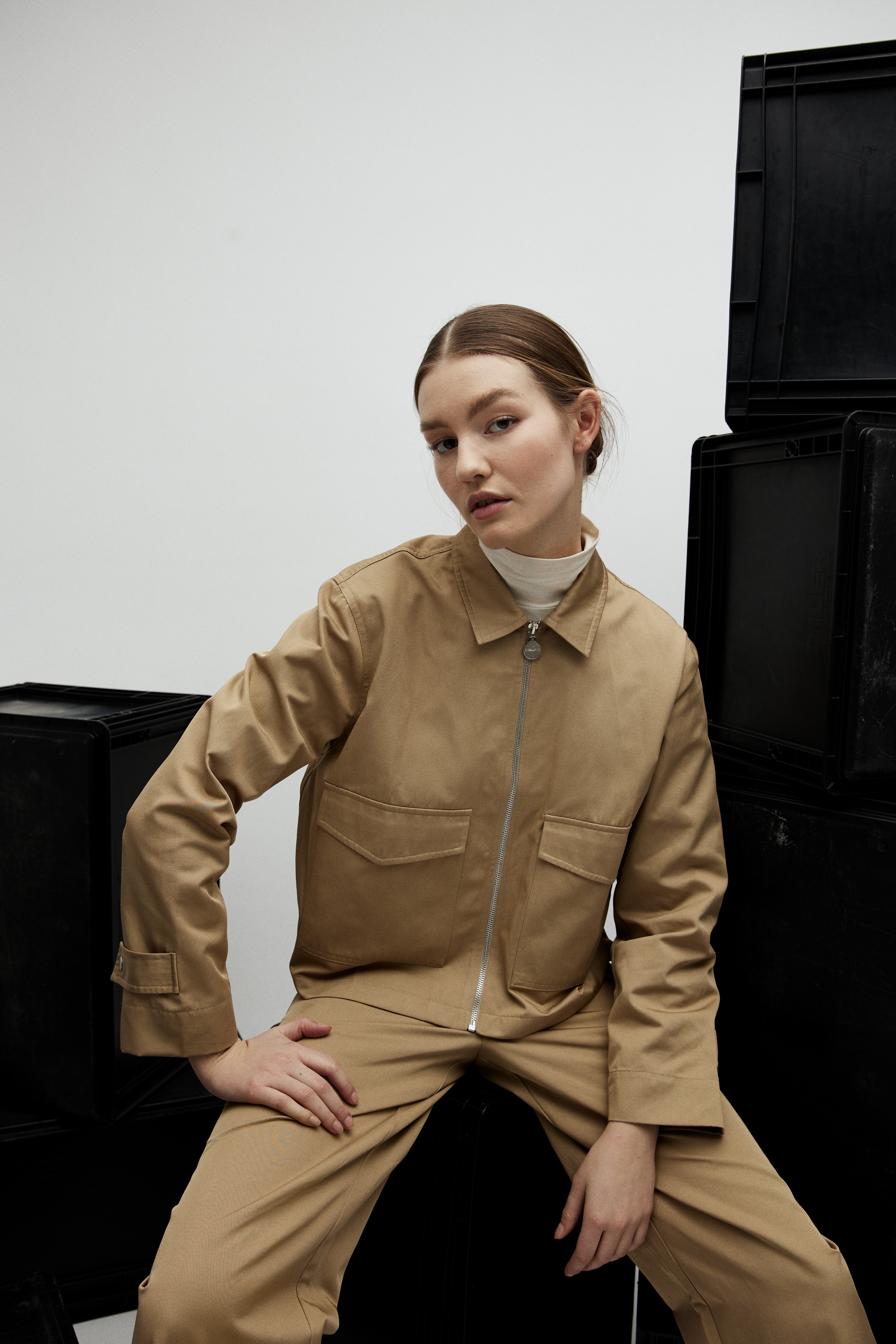 Konelia-G jakke - 614 Camel Fudge