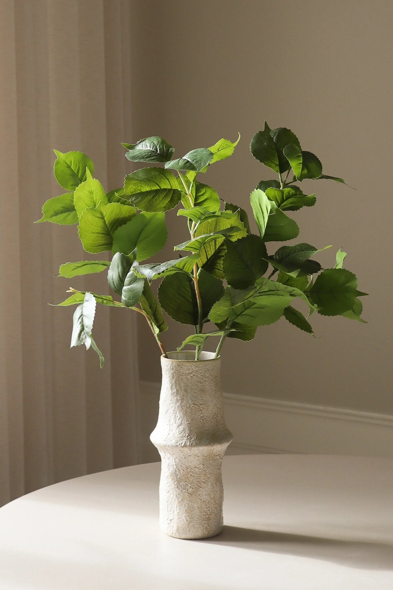 Kunstige Hortensia blade - grøn