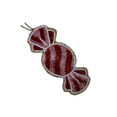 Karamel juleophæng - rød/pink