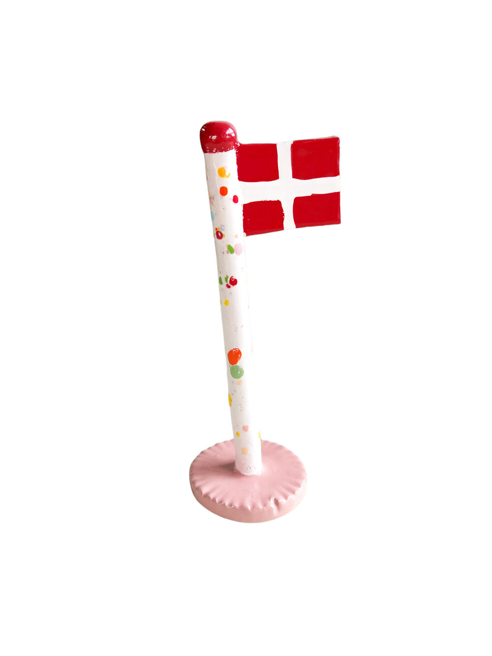 Keramik Harlekin Flag, Blossom Rose - H14-18 cm.