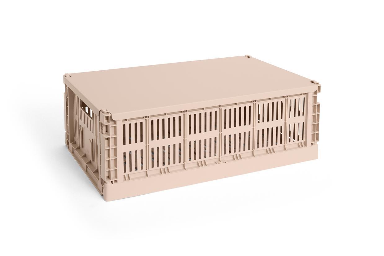 Colour Crate Metal låg, L - Powder