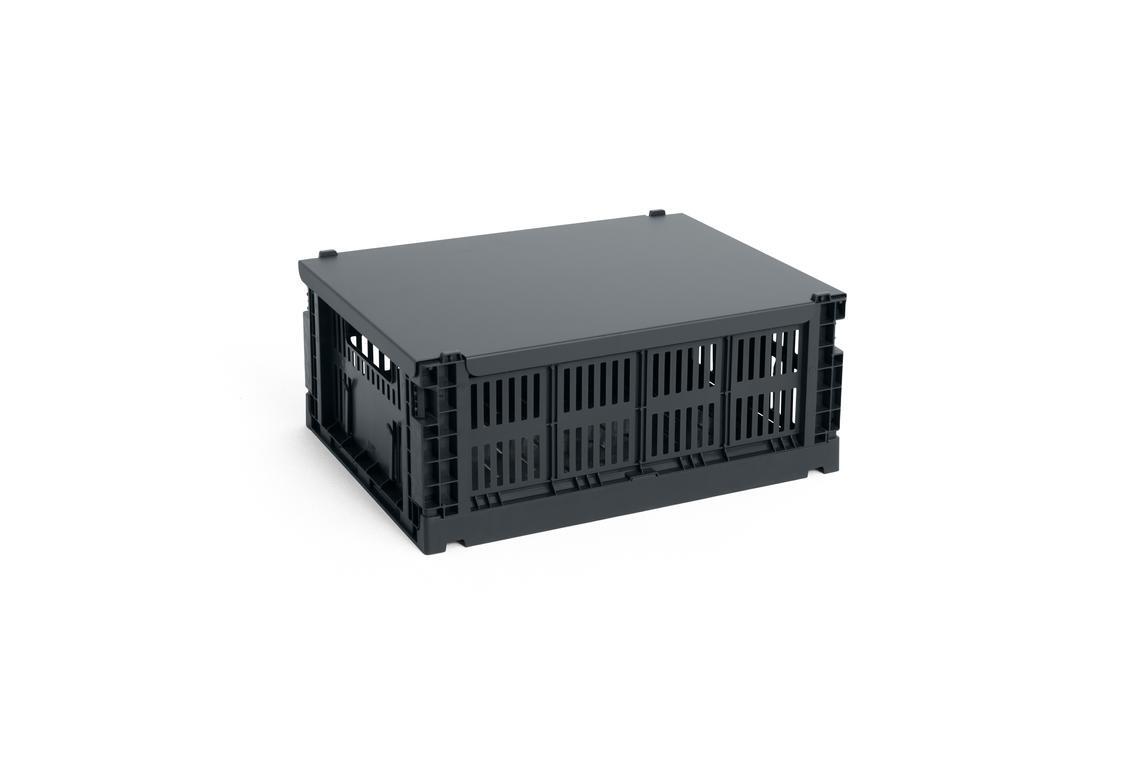 Colour Crate Metal låg - Charcoal