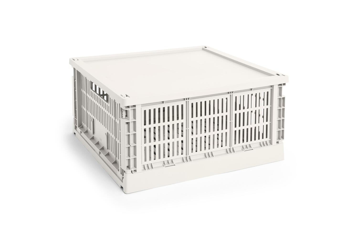 Colour Crate Plastic Square låg - Off-white