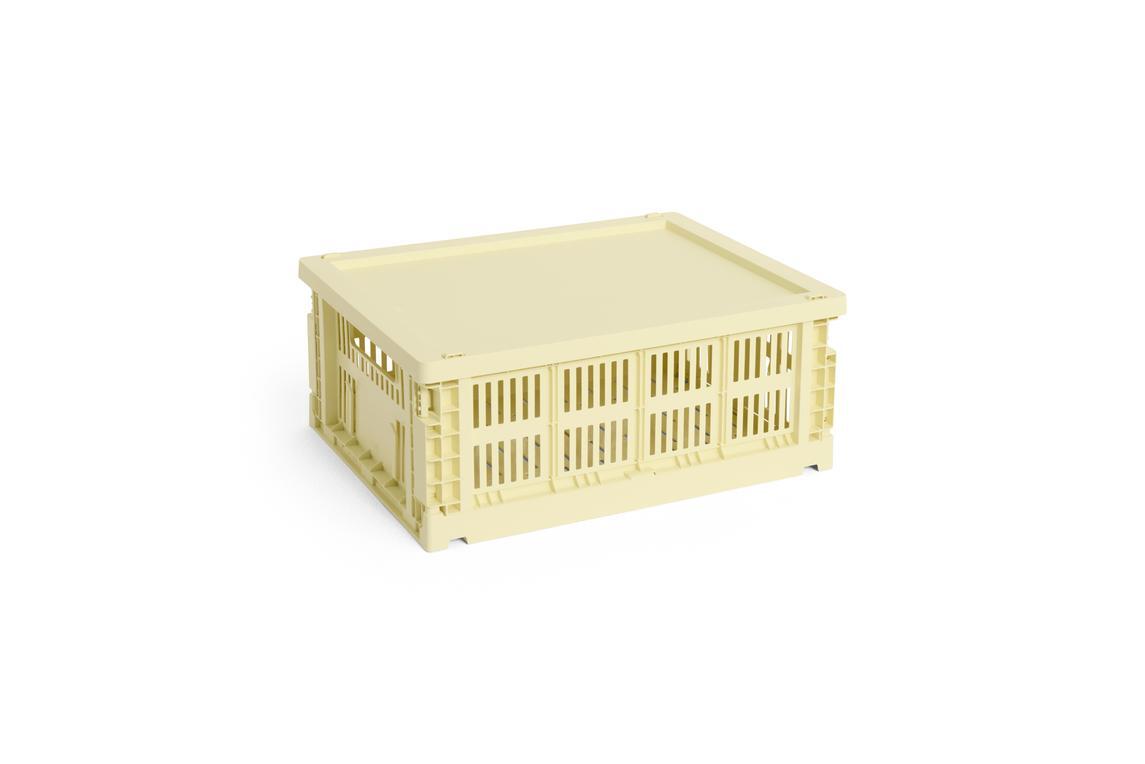 Colour Crate Plastic låg - Light yellow