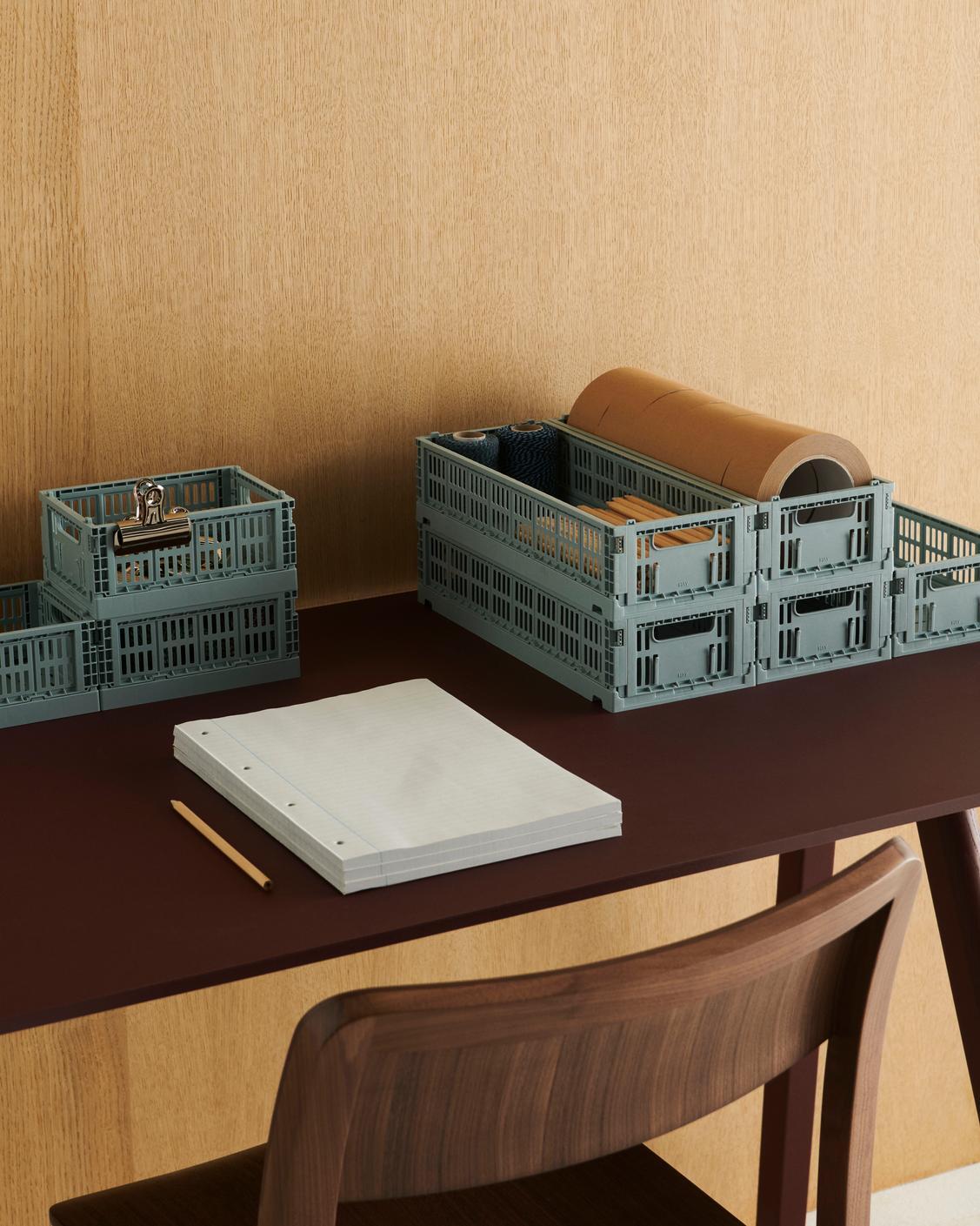 Colour Crate Oblong kasse, mini - Dusty blue