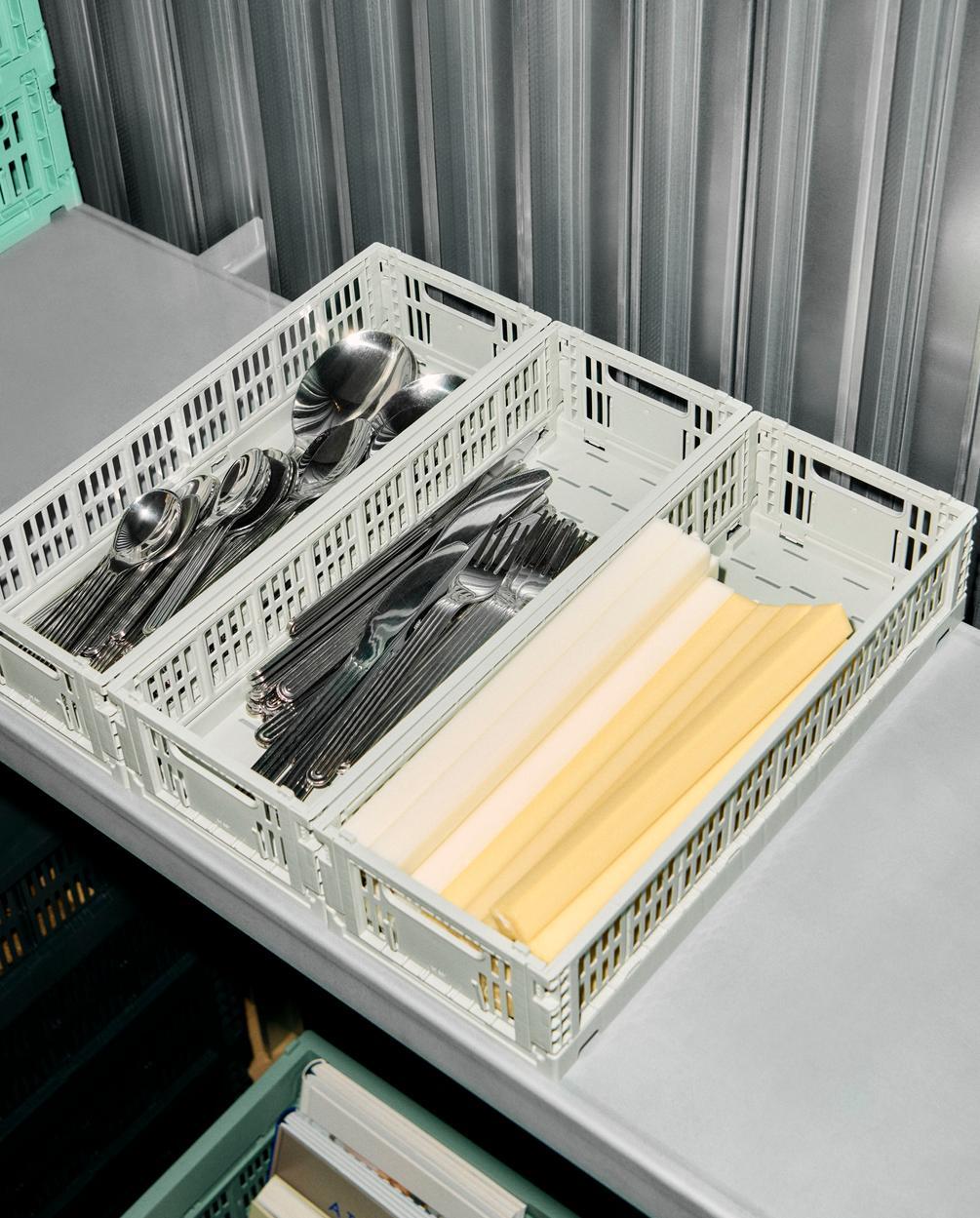 Colour Crate Oblong kasse, mini - Grey
