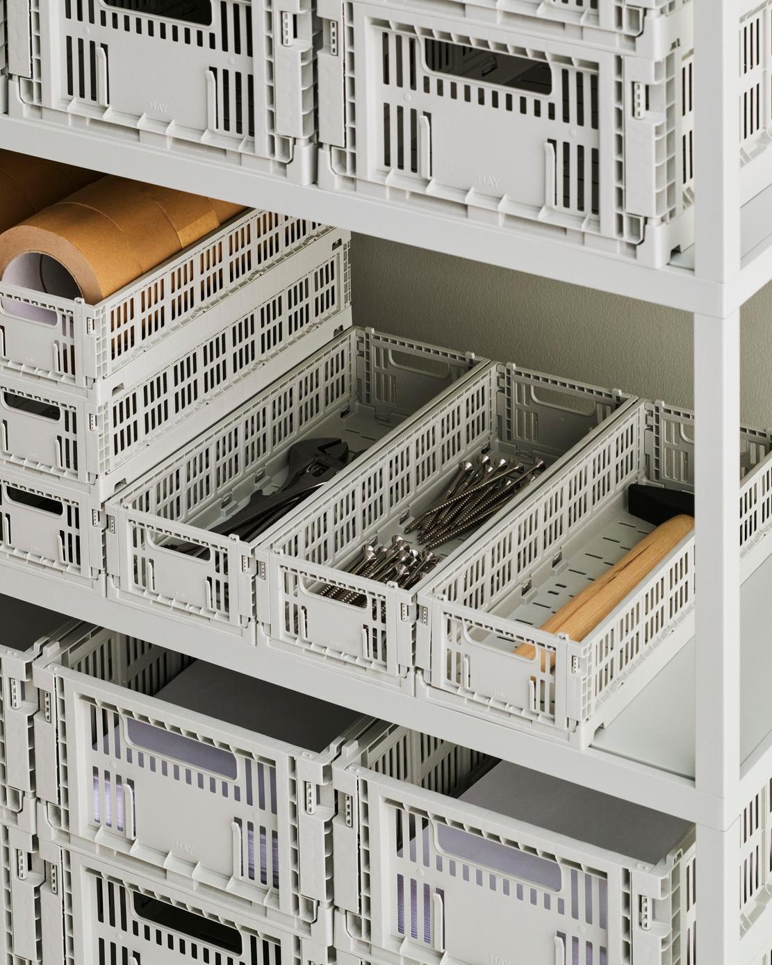 Colour Crate Oblong kasse, mini - Grey