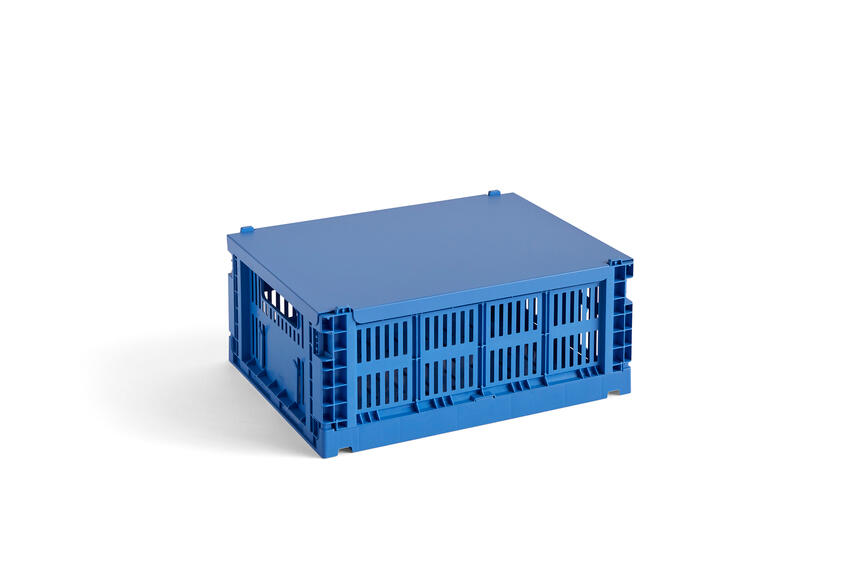Colour Crate Plastic låg, M - Electric blue
