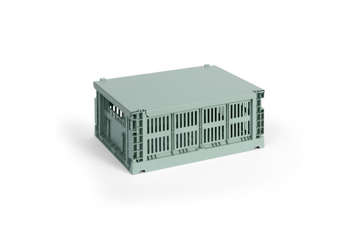 Colour Crate Metal låg - Sage green