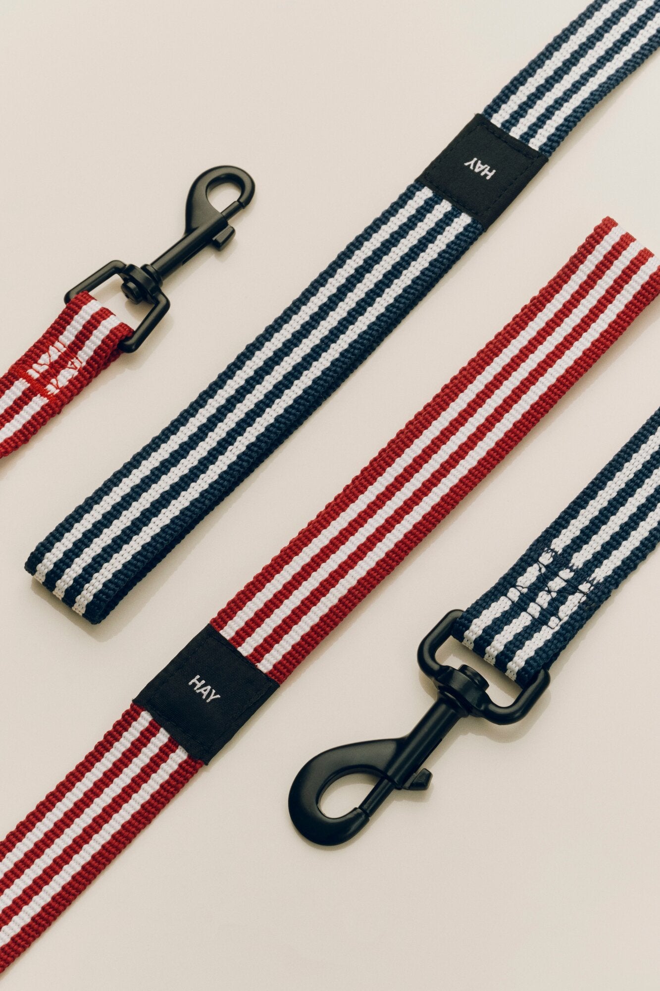 Flat hundesnor - Blue and white stripe