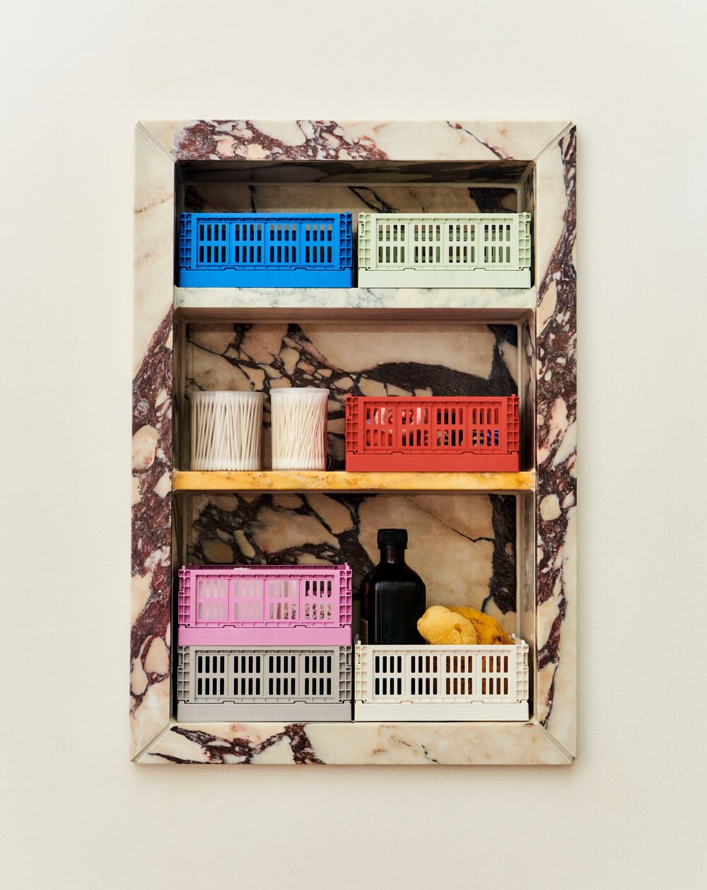 Colour Crate Mini kasse, 2 stk. - Light grey