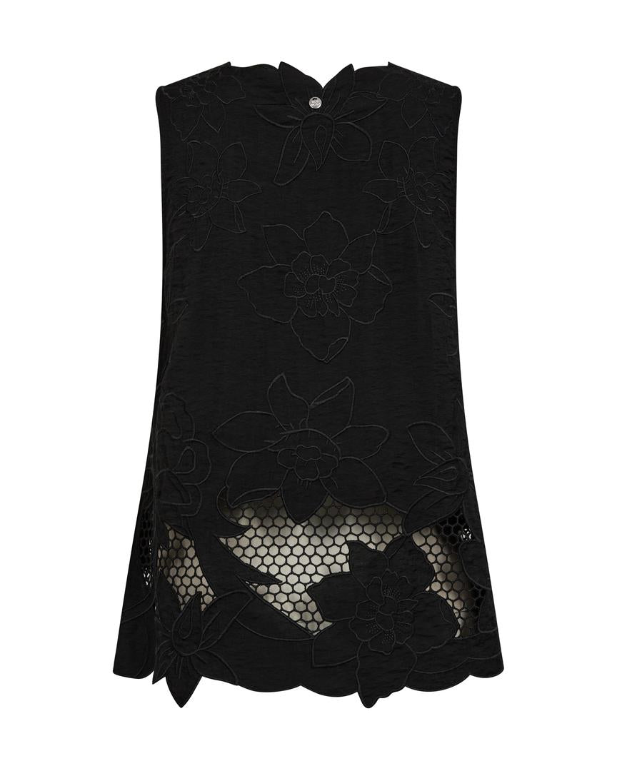 Daima Brodie Top - sort