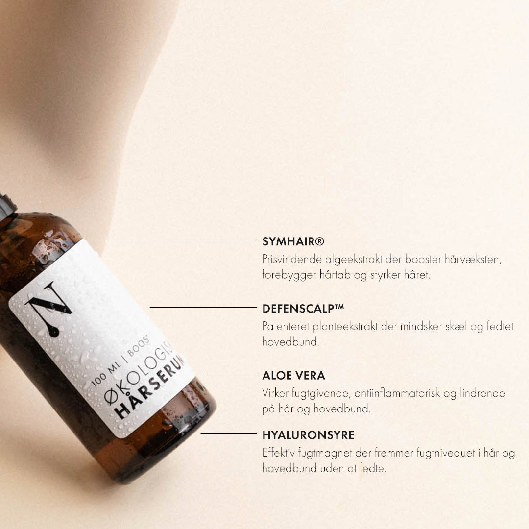 Økologisk Boost hårserum - 100 ml.