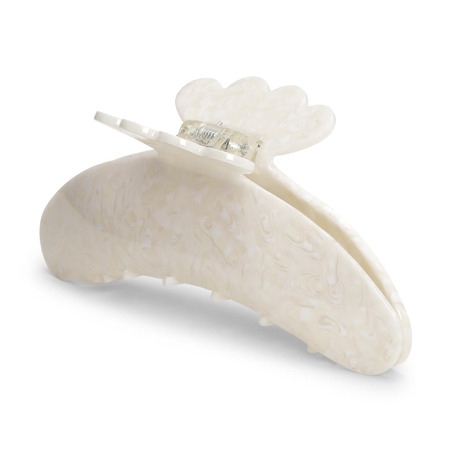 Helle Glace Biggest hårklemme - hvid