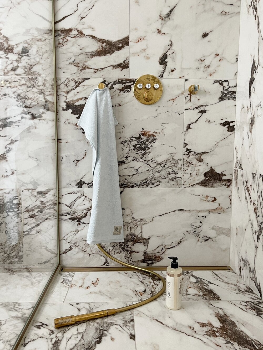 Solid håndklæde - Himmelblå