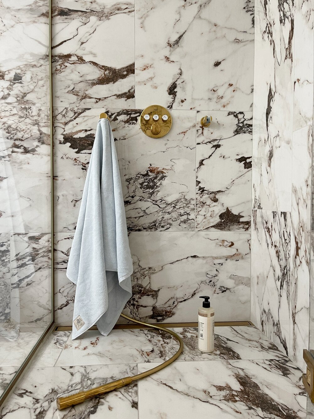 Solid håndklæde - Himmelblå