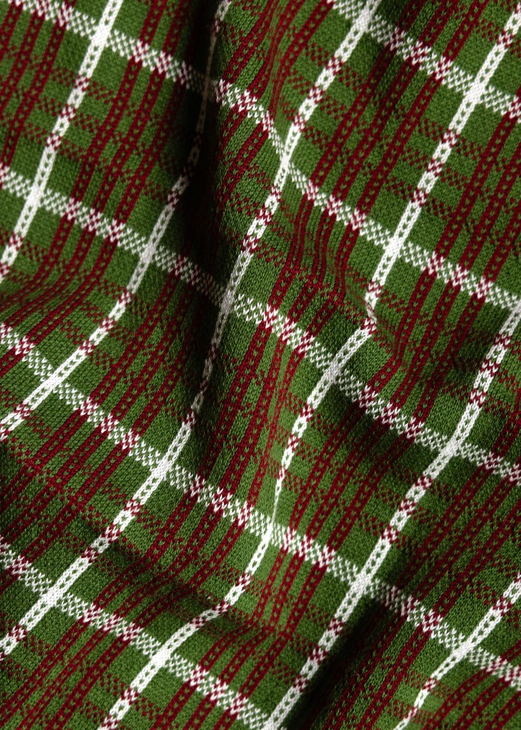 Strikket køkkenhåndklæde - Festive Forest