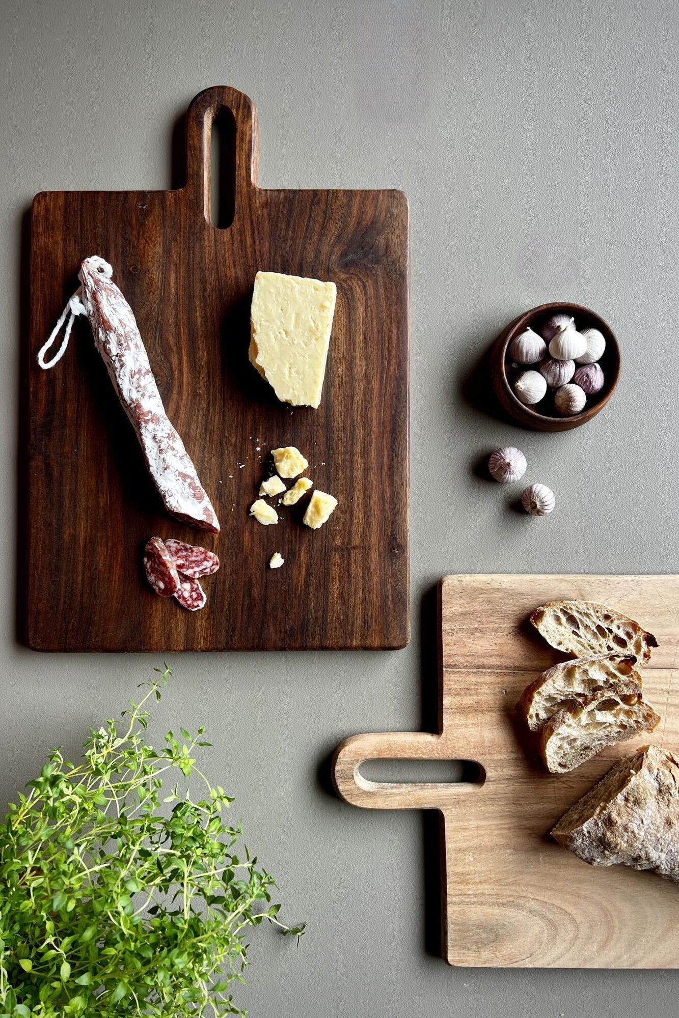 Gastro skærebræt - mørk brun