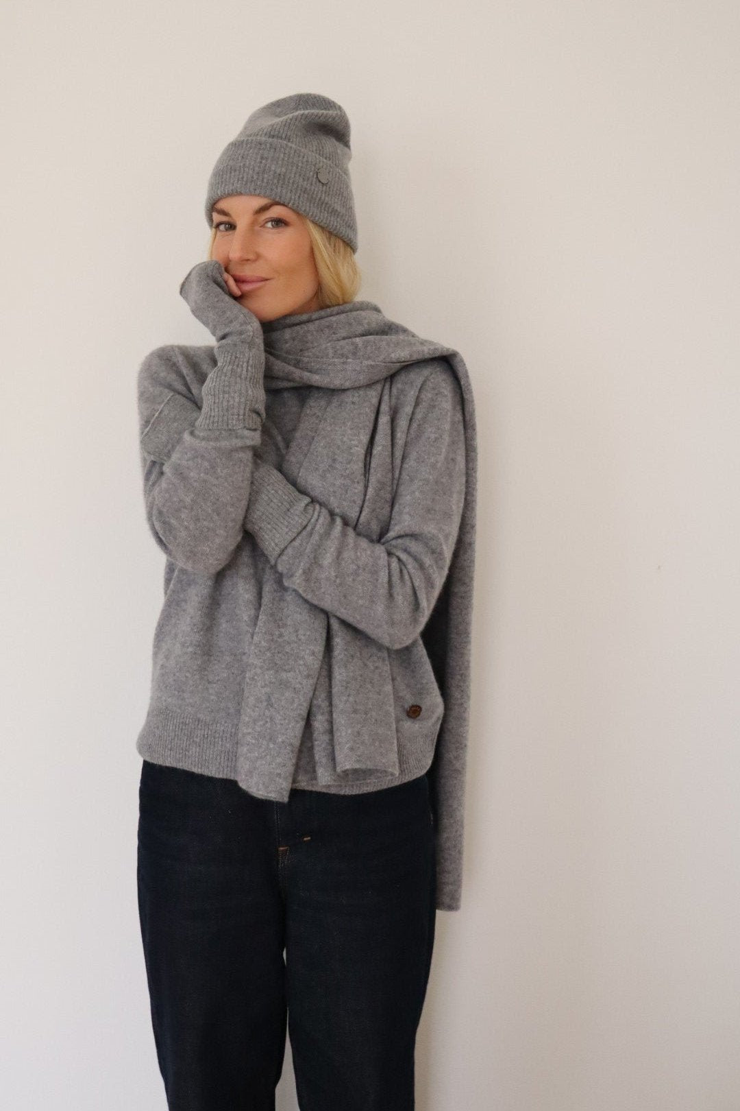 Solid Cashmere hue - grå
