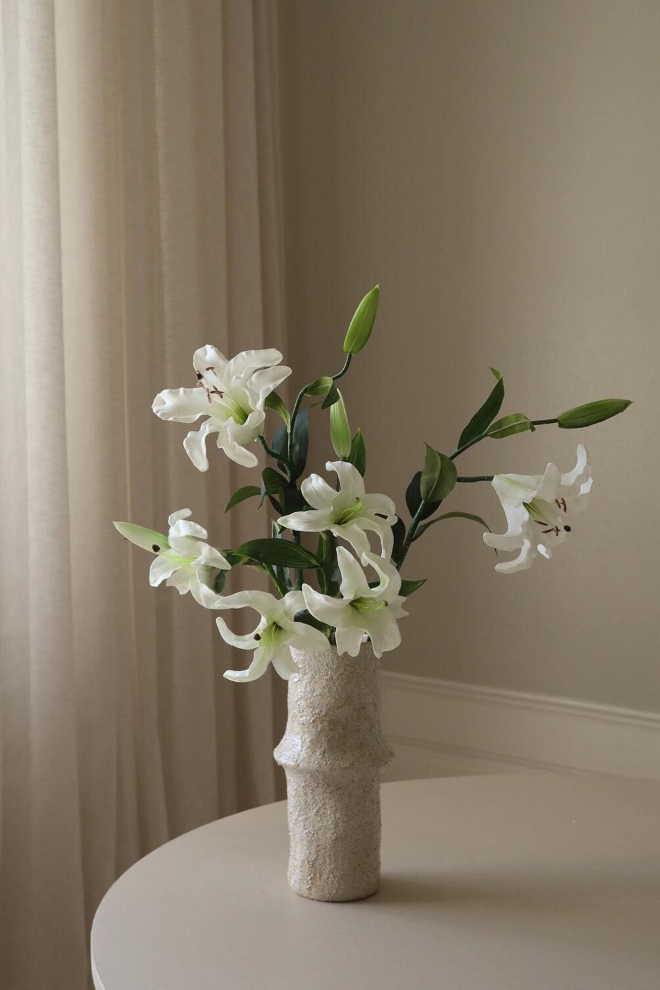 Lilje buket - hvid