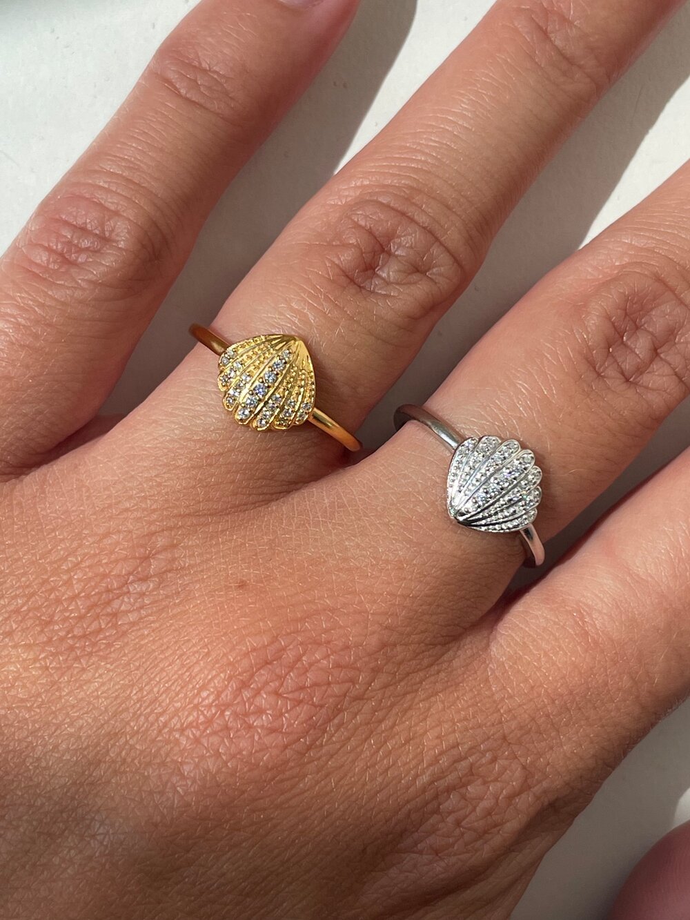 Vintage Shell ring - sølv