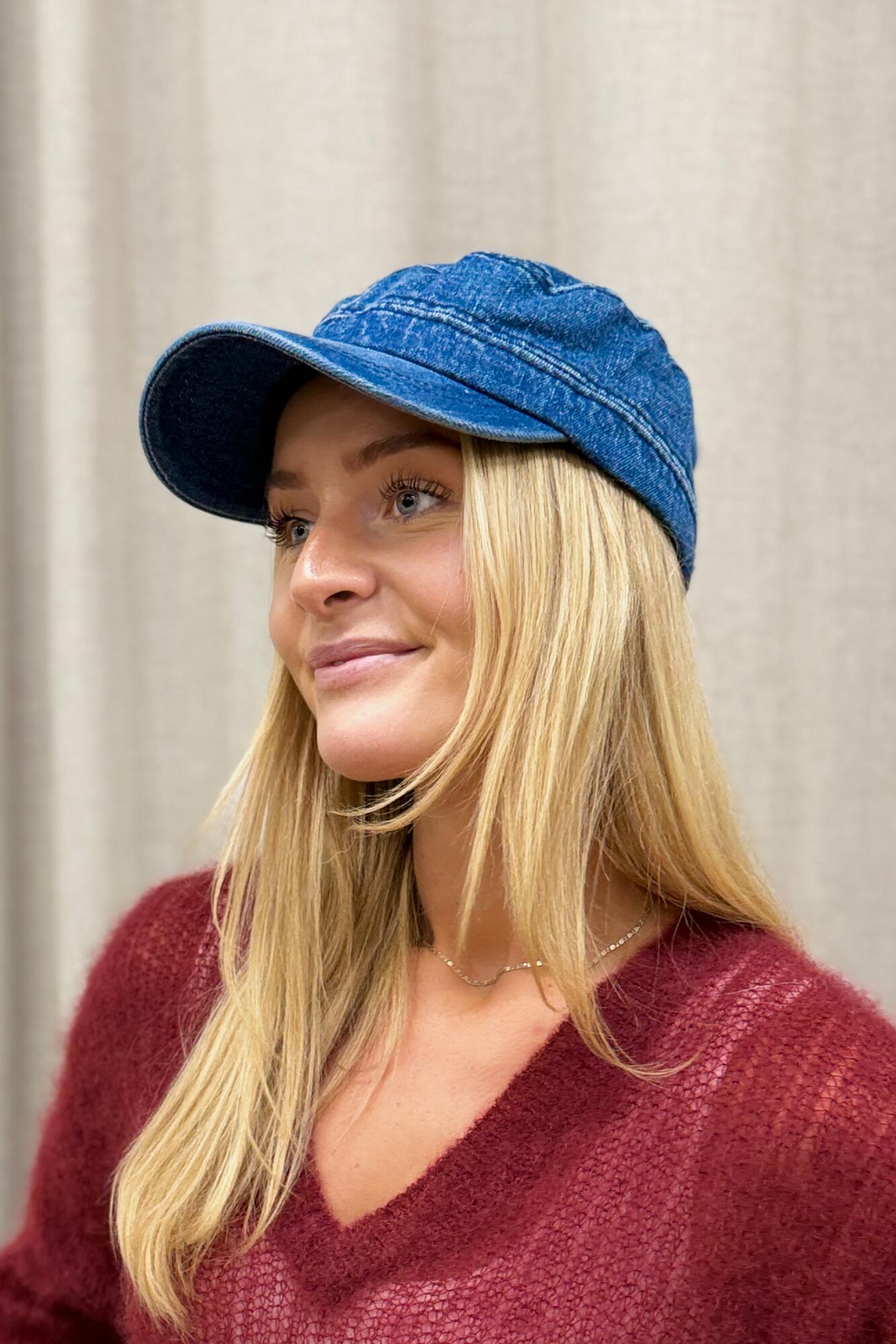 Glenna kasket - Blue Denim