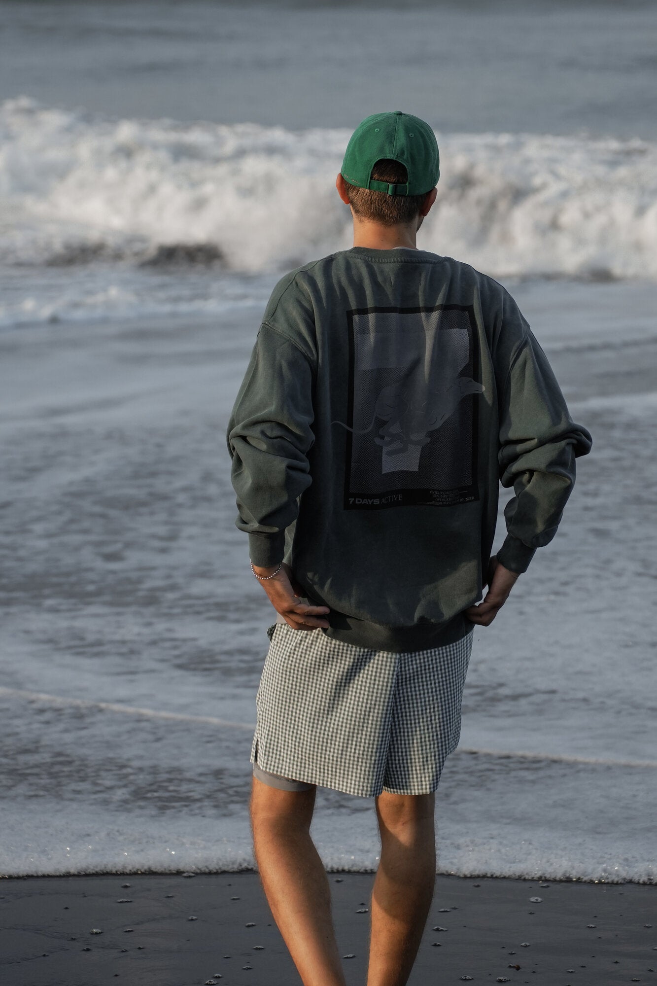 Regular sweatshirt - 065 Dusty Green
