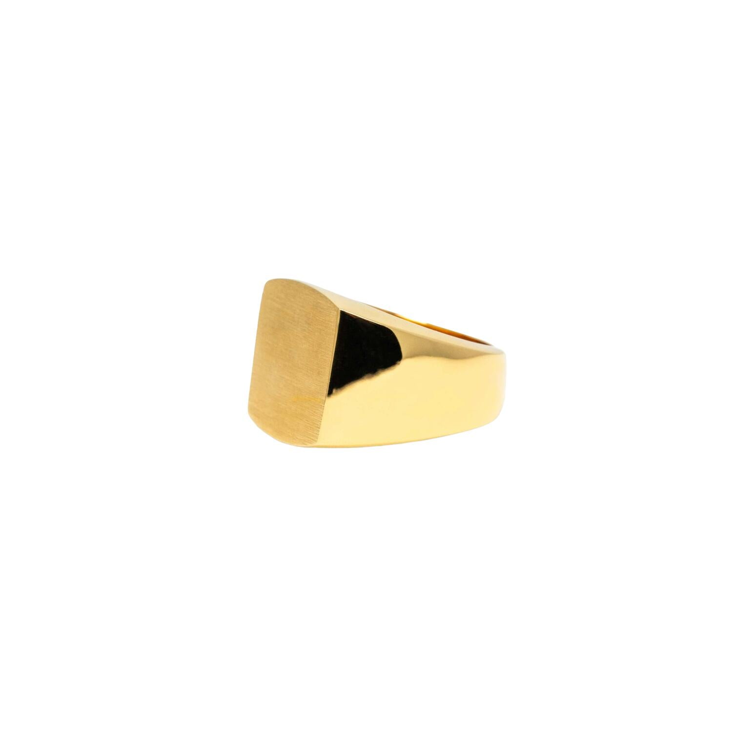 IX Tribute Signet ring - forgyldt