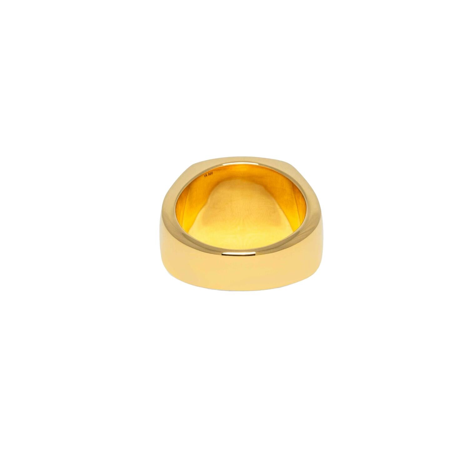 IX Tribute Signet ring - forgyldt