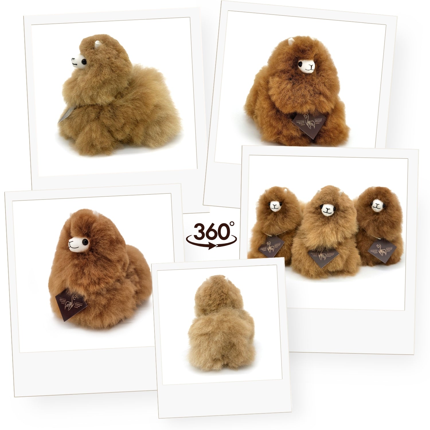 Alpaca Mini, Hazelnut - H15 cm.