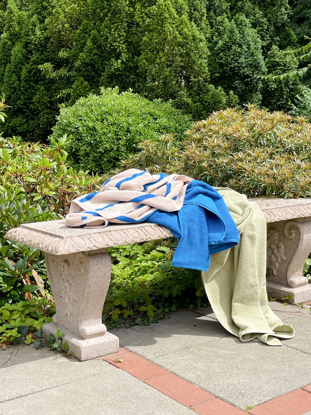 Solid håndklæde - Blå time